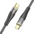 Szybkoładujący kabel USB-C do USB-C Hoco U121 60W Power Delivery – czarny (1,2 m)