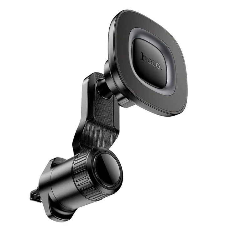 Magnetyczny uchwyt samochodowy Hoco H74 do kratki nawiewu (zgodny z MagSafe) – czarno-szary