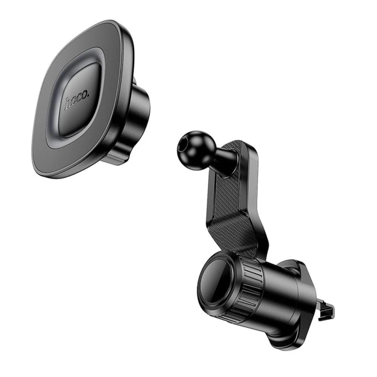 Magnetyczny uchwyt samochodowy Hoco H74 do kratki nawiewu (zgodny z MagSafe) – czarno-szary