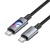 Kabel szybkoładujący USB-C do USB-C Hoco U144 60W z podświetleniem LED – czarny (1,2 m)