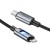 Kabel szybkoładujący USB-C do USB-C Hoco U144 60W z podświetleniem LED – czarny (1,2 m)