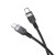 Szybkoładujący kabel silikonowy USB-C do USB-C Hoco X109 60W – czarny (2 m)