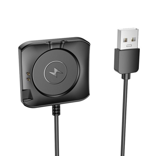 Kabel do ładowania smartwatcha Hoco 0,6 m Y28 czarny