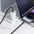 Płaski kabel szybkoładujący USB-C do USB-C Hoco X125 60W Power Delivery – biały (1 m)