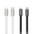 Płaski kabel szybkoładujący USB-C do USB-C Hoco X125 60W Power Delivery – biały (1 m)