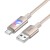Kabel USB-A do USB-C Hoco U144 3A z efektownym podświetleniem LED – biały (1,2 m)