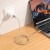 Kabel USB-A do USB-C Hoco U144 3A z efektownym podświetleniem LED – biały (1,2 m)