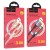 Kabel USB-A do USB-C Hoco U144 3A z efektownym podświetleniem LED – biały (1,2 m)