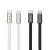 Płaski kabel szybkoładujący USB-C do USB-C Hoco X125 60W Power Delivery – czarny (1 m)
