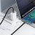 Płaski kabel szybkoładujący USB-C do USB-C Hoco X125 60W Power Delivery – czarny (1 m)