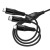 Wielofunkcyjny kabel 3w1 Hoco X123 z hybrydowym wejściem USB-C / USB-A – czarny (1 m)