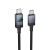 Kabel szybkoładujący USB-C do USB-C Hoco X118 60W z wyświetlaczem LED – czarny (1 m)