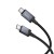 Kabel szybkoładujący USB-C do USB-C Hoco X118 60W z wyświetlaczem LED – czarny (1 m)