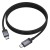 Kabel szybkoładujący USB-C do USB-C Hoco X118 60W z wyświetlaczem LED – czarny (1 m)