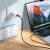 Kabel szybkoładujący USB-C do USB-C Hoco X118 60W z wyświetlaczem LED – czarny (1 m)