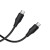 Szybkoładujący kabel silikonowy USB-C do USB-C Hoco X124 60W Power Delivery – czarny (1 m)