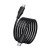 Szybkoładujący kabel silikonowy USB-C do USB-C Hoco X124 60W Power Delivery – czarny (1 m)