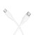 Szybkoładujący kabel silikonowy USB-C do USB-C Hoco X124 60W Power Delivery – biały (1 m)