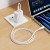 Szybkoładujący kabel silikonowy USB-C do USB-C Hoco X124 60W Power Delivery – biały (1 m)