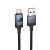 Kabel szybkoładujący USB-A do USB-C Hoco X118 5A z wyświetlaczem LED – czarny (1 m)
