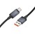 Kabel szybkoładujący USB-A do USB-C Hoco X118 5A z wyświetlaczem LED – czarny (1 m)