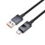 Kabel szybkoładujący USB-A do USB-C Hoco X118 5A z wyświetlaczem LED – czarny (1 m)