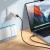 Kabel szybkoładujący USB-A do USB-C Hoco X118 5A z wyświetlaczem LED – czarny (1 m)