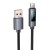 Kabel szybkoładujący USB-A do USB-C Hoco X112 5A z wyświetlaczem mocy – czarny (1 m)