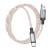 Kabel USB-A do USB-C Hoco U112 3A z podświetleniem LED – szary (1 m)