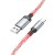 Kabel USB-A do USB-C Hoco U112 3A z podświetleniem LED – szary (1 m)