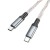 Szybkoładujący kabel USB-C do USB-C Hoco U112 60W Power Delivery – szary (1 m)