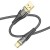 Kabel USB-A do USB-C Hoco U121 2,4A – czarny transparentny (1,2 m)