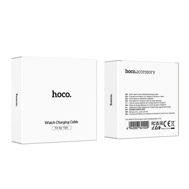 Kabel do ładowania smartwatcha Hoco 0,6 m Y24 biały