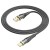 Kabel USB-A do USB-C Hoco U121 2,4A – czarny transparentny (1,2 m)