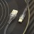 Kabel USB-A do USB-C Hoco U121 2,4A – czarny transparentny (1,2 m)