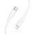 Szybkoładujący kabel silikonowy USB-C do Lightning Hoco X124 27W – biały (1 m)