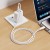 Szybkoładujący kabel silikonowy USB-C do Lightning Hoco X124 27W – biały (1 m)