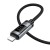 Kabel szybkoładujący USB-C do Lightning Hoco U148 27W PD z wyświetlaczem OLED – czarny (1,2 m)