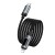 Kabel szybkoładujący USB-C do Lightning Hoco U148 27W PD z wyświetlaczem OLED – czarny (1,2 m)
