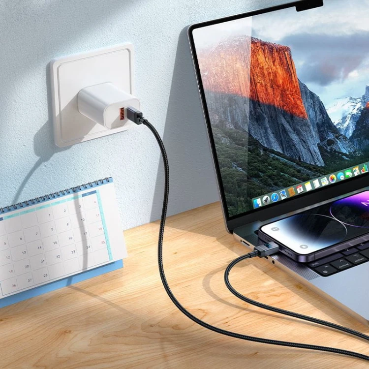 Kabel szybkoładujący USB-C do Lightning Hoco X118 27W PD z wyświetlaczem LED – czarny (1 m)