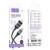 Kabel szybkoładujący USB-C do Lightning Hoco X118 27W PD z wyświetlaczem LED – czarny (1 m)