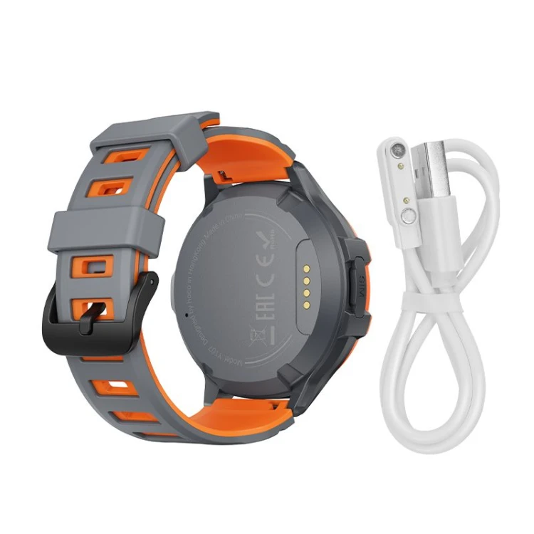 Smartwatch dla dzieci Hoco Y107 4G Wideorozmowy GPS SOS Pomorańczowy