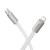 Płaski kabel szybkoładujący USB-C do Lightning Hoco X125 30W Power Delivery – biały (1 m)