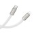 Płaski kabel szybkoładujący USB-C do Lightning Hoco X125 30W Power Delivery – biały (1 m)