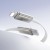 Płaski kabel szybkoładujący USB-C do Lightning Hoco X125 30W Power Delivery – biały (1 m)