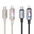 Kabel szybkoładujący USB-C do Lightning Hoco U144 27W Power Delivery z podświetleniem LED – czarny (1,2 m)