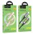 Kabel szybkoładujący USB-C do Lightning Hoco U144 27W Power Delivery z podświetleniem LED – czarny (1,2 m)