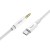 Kabel audio AUX Mini Jack 3,5 mm do USB-C Hoco UPA19 – srebrny (1 m)