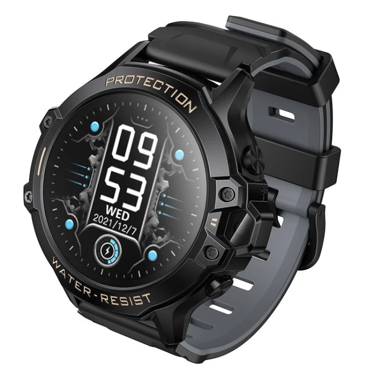 Smartwatch dla dzieci Hoco Y107 4G Wideorozmowy GPS SOS Czarny
