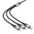 Wielofunkcyjny kabel ładujący 3w1 Hoco X102 USB-A do Lightning / Micro USB / USB-C – czarny (1 m)